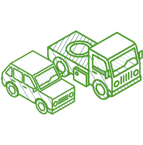 Different vehicles illustrations for our Couriers in London